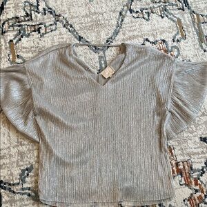 Silver Women's Top